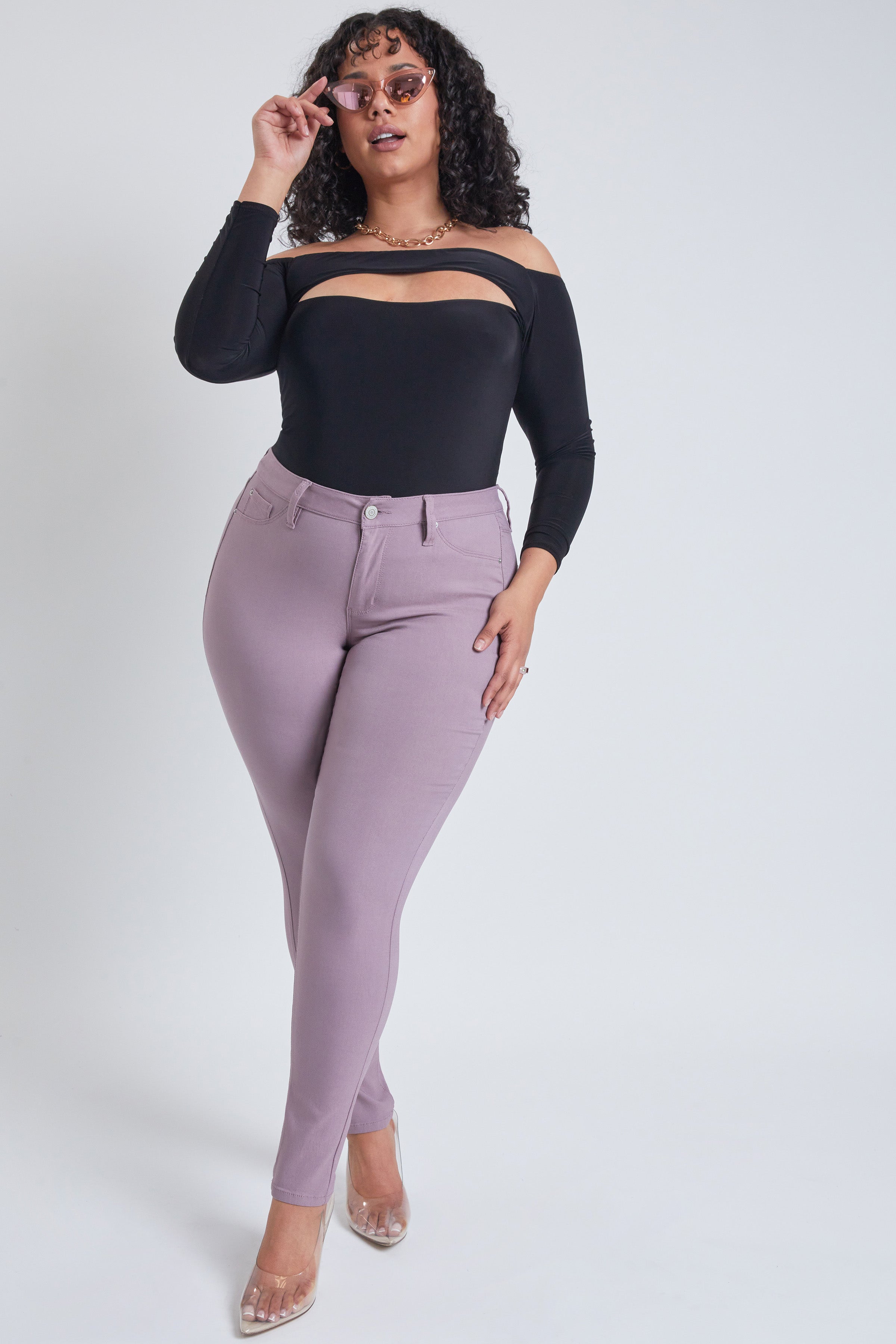 Women's Plus Hyperstretch Skinny Pants YMI JEANS